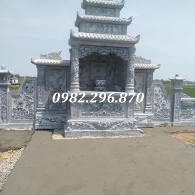 Mẫu lăng thờ đá - Long đình cánh bằng đá xanh