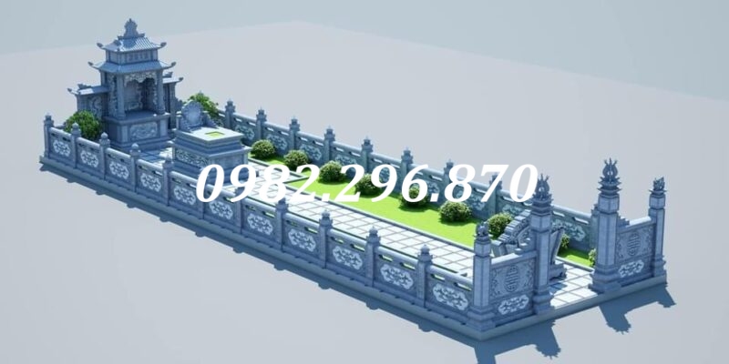 thiết kế tổng quan khu lăng mộ đá