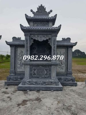 Mẫu lăng thờ chung đá đẹp 2022