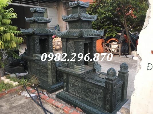 mộ đơn đá xanh rêu uy tín