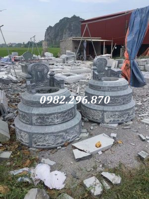 Mộ tròn đá xanh đen
