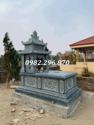 mộ đá xanh rêu hai mái 2022