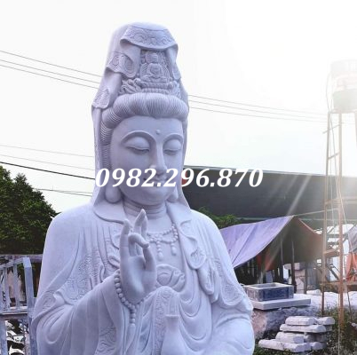 chân dung tượng đá quan thế âm