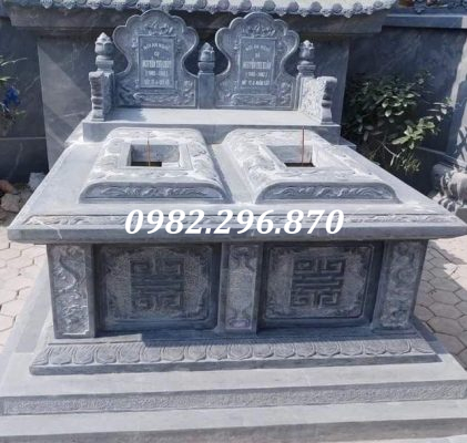 Mẫu mộ đôi bằng đá đẹp 